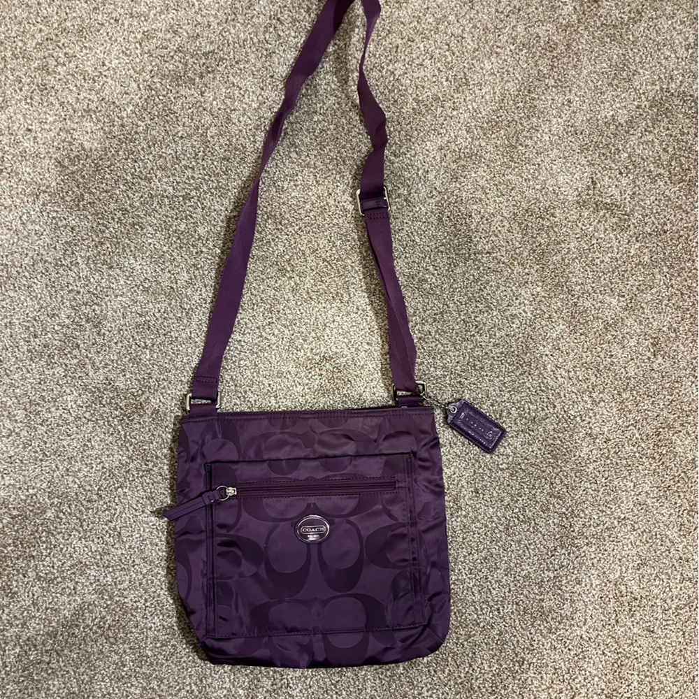 Purple Coach Crossbody Bag!